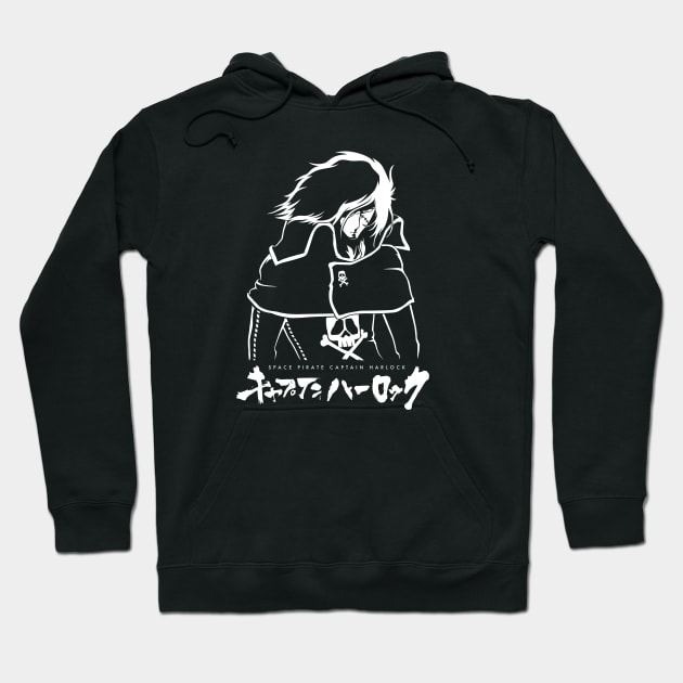 385 Harlock Outline Hoodie by Yexart